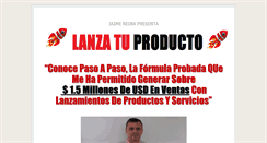 Desktop Screenshot of lanzatuproducto.com