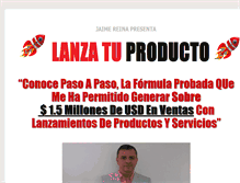 Tablet Screenshot of lanzatuproducto.com